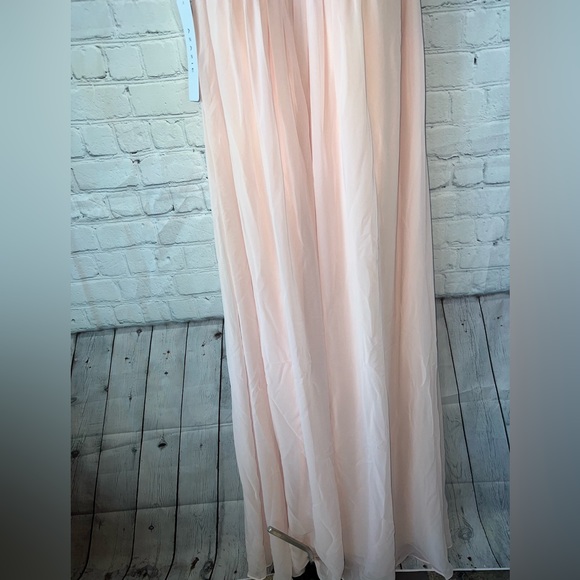 BRAND NWT Azazie Blushing Pink Sleeveless formal dress size 16 - Picture 5 of 16